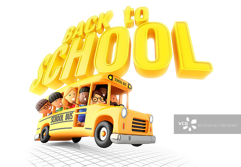 返校季插画图片素材