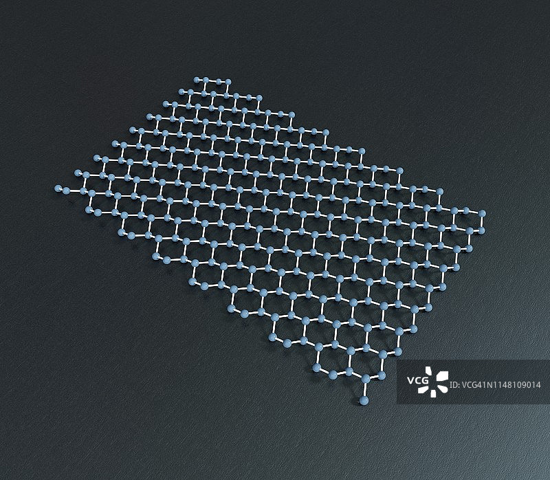 单层锡烯分子模型图片素材