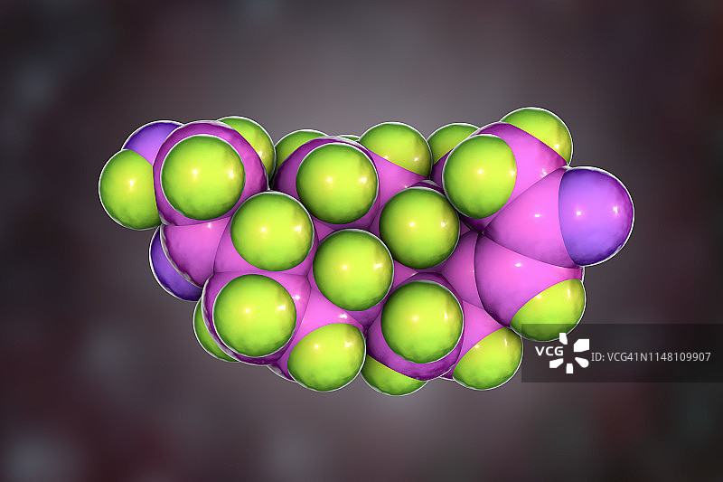 醛固酮激素分子模型图片素材