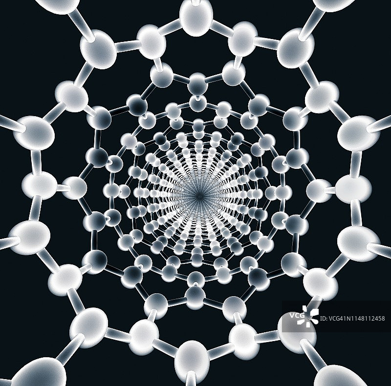 碳纳米管示意图图片素材