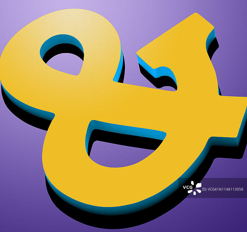 “&”符号插图图片素材