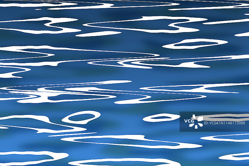 涟漪水面插画图片素材