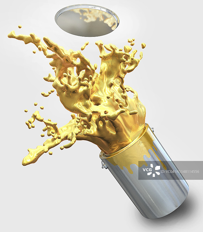 水桶中溅出的疼痛，插图图片素材