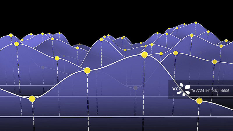 折线图插画图片素材