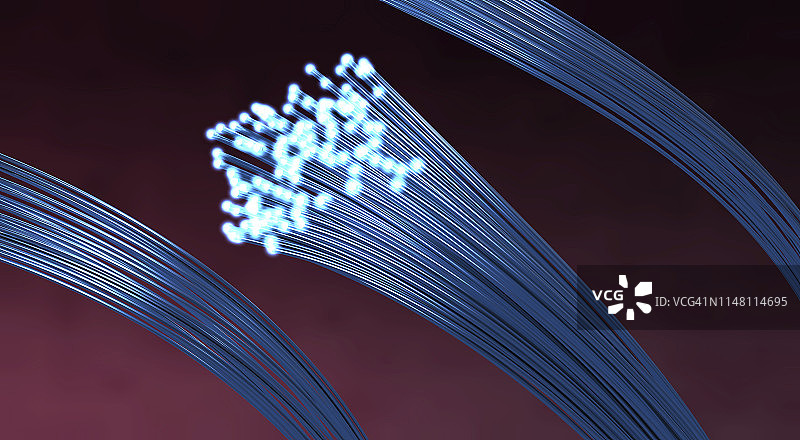 光纤示意图图片素材