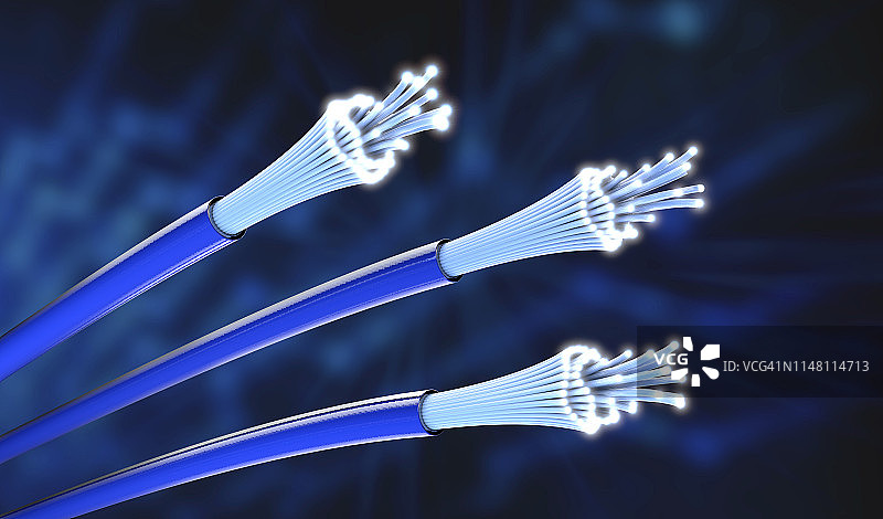 光纤示意图图片素材