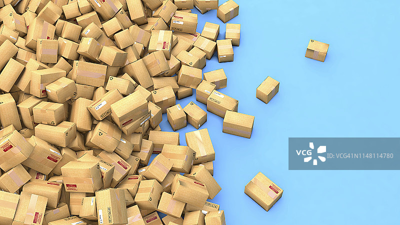 纸板箱，插图图片素材