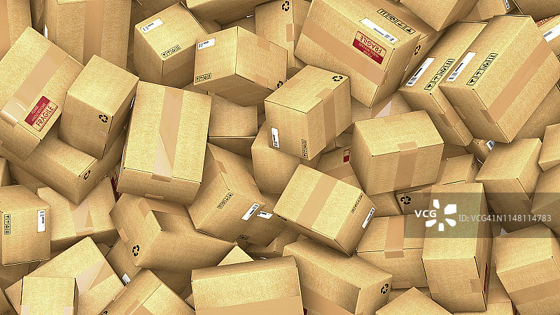 纸板箱，插图图片素材