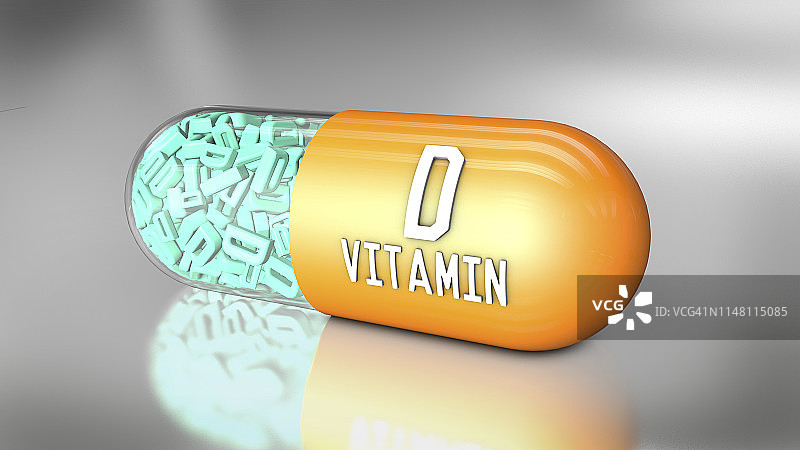 维生素D胶囊插图图片素材