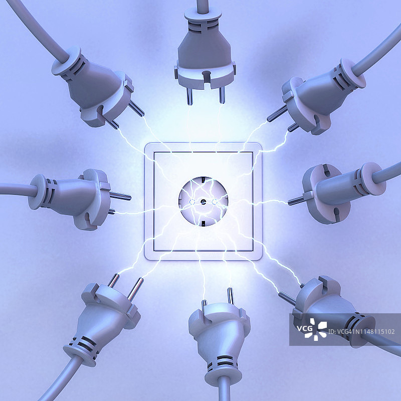 电气过载概念图图片素材