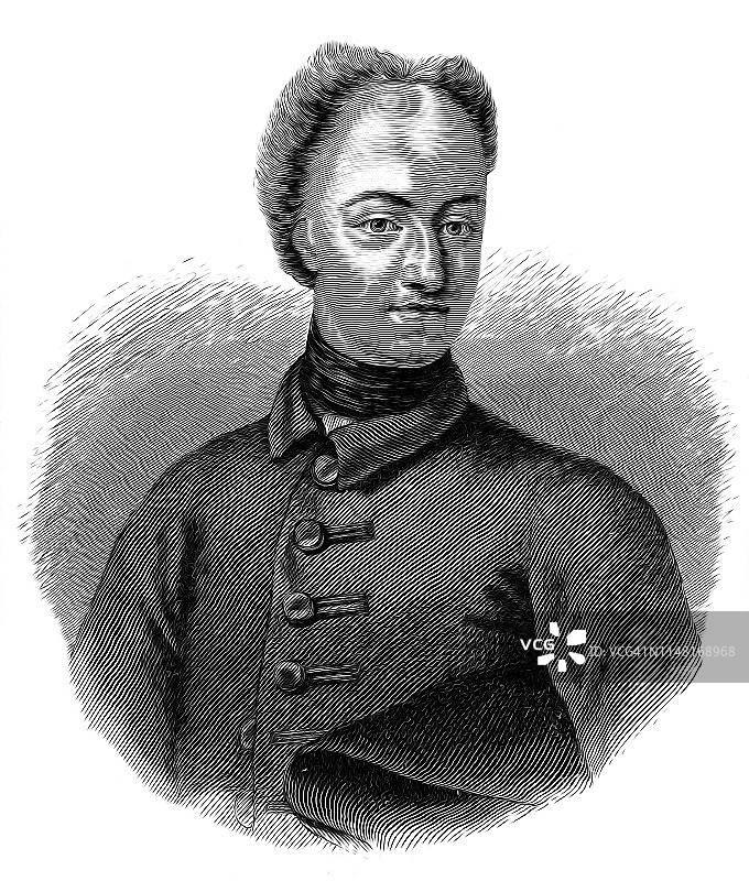 瑞典国王查理十二世图片素材