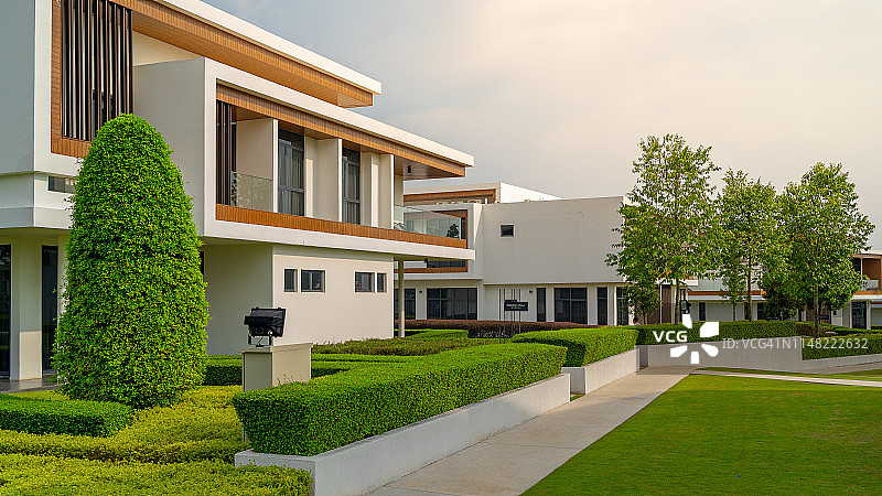 现代住宅正面图片素材