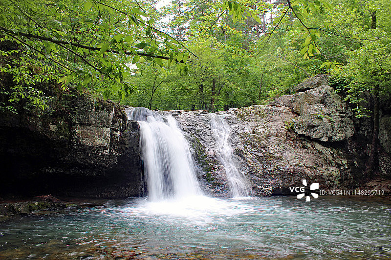 凯瑟琳湖瀑布，阿肯色州图片素材