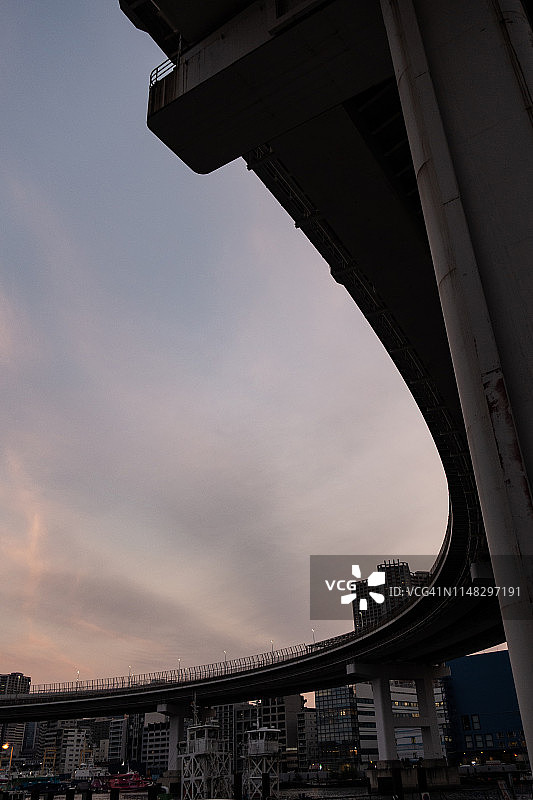 日本的环形桥图片素材