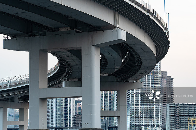 日本的环形桥图片素材