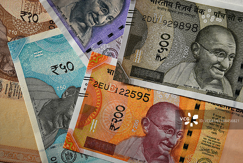 印度货币图片素材