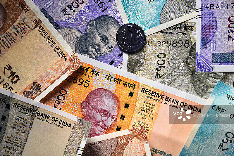 印度货币图片素材