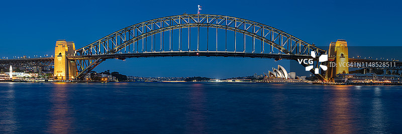 澳大利亚悉尼海港大桥全景图片素材