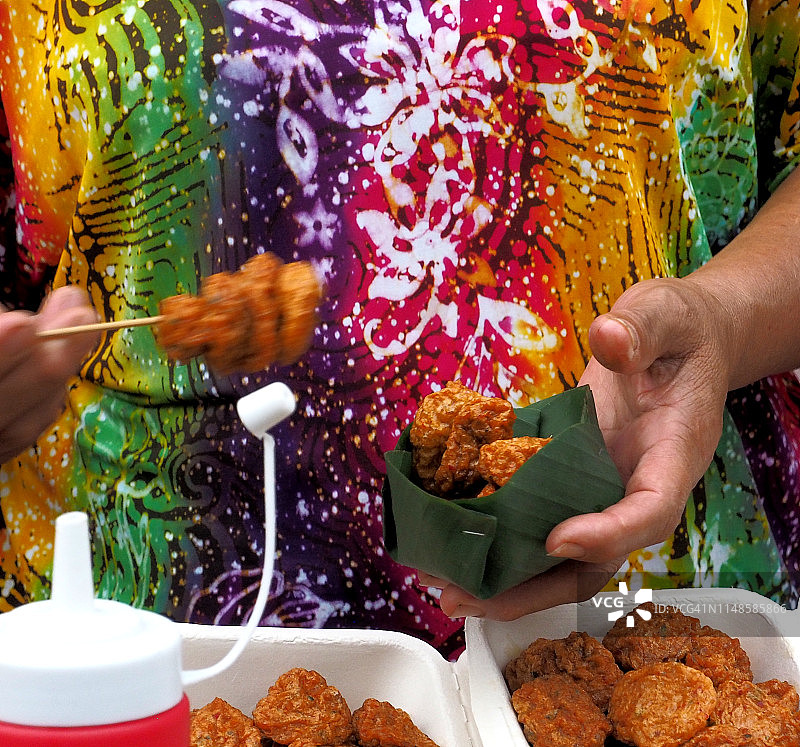 泰国春武里府的街头小吃图片素材