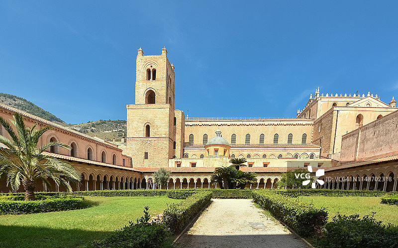 意大利西西里蒙雷阿莱主教座堂，联合国教科文组织遗产图片素材