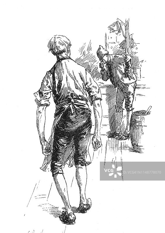 在食品店工作图片素材