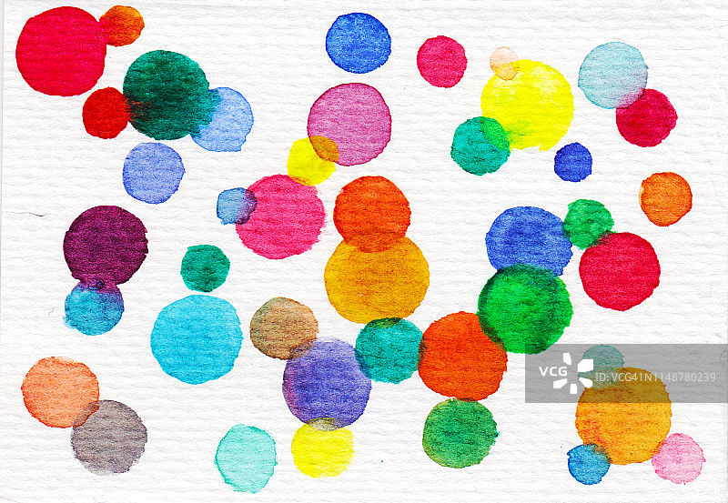 粗糙纸上的水彩点图片素材