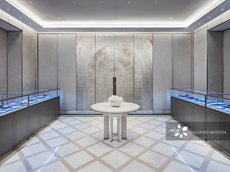 珠宝店内的钻石交易大厅图片素材