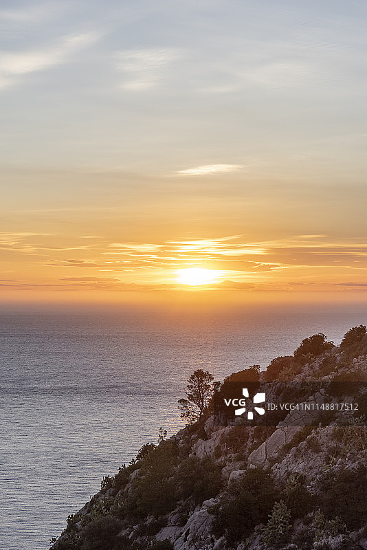 伊维萨岛的日落图片素材