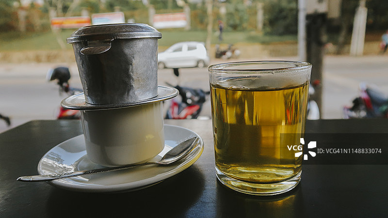 人行道咖啡图片素材