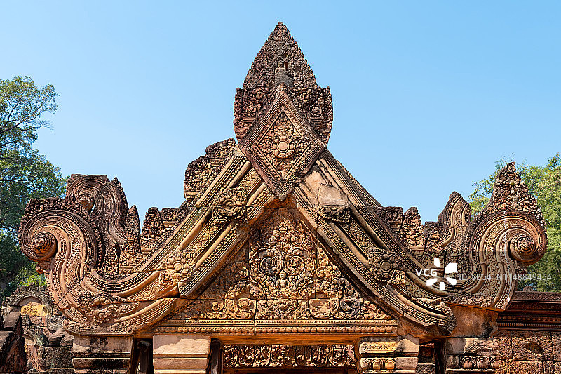 班黛丝蕾印度教寺庙，柬埔寨图片素材