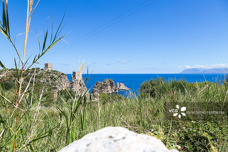 斯科佩洛、特拉帕尼的法拉廖尼和托纳拉 - 西西里岛图片素材