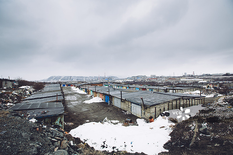 扎波利亚尔尼市和镍矿图片素材