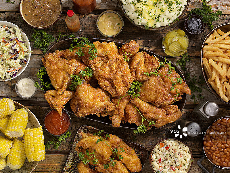 炸鸡盛宴图片素材