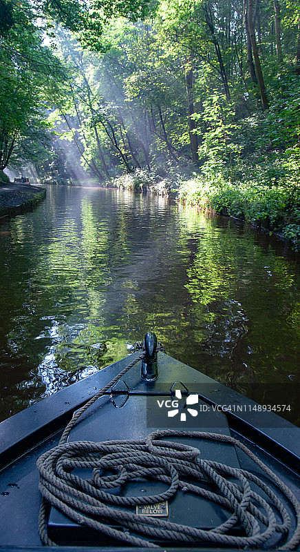 英国运河驳船之旅图片素材