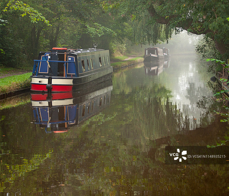 英国运河驳船之旅图片素材