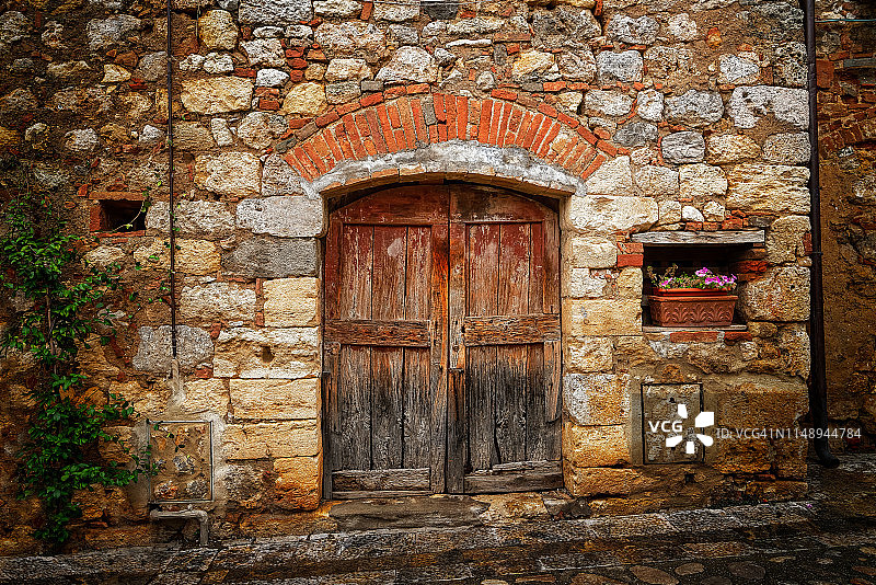 意大利托斯卡纳的门图片素材