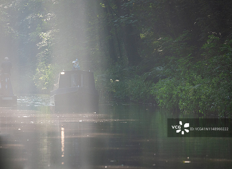 英国运河驳船之旅图片素材
