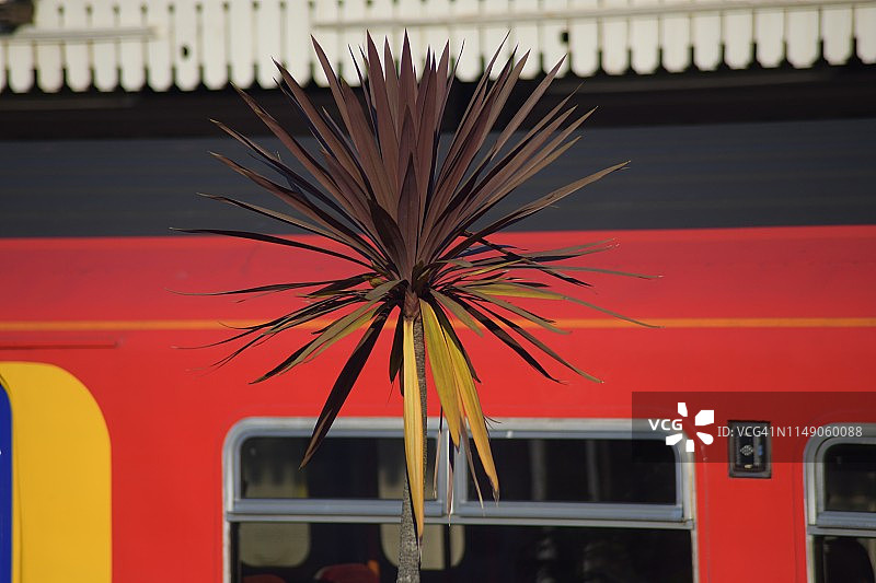 抽象的火车站景观图片素材