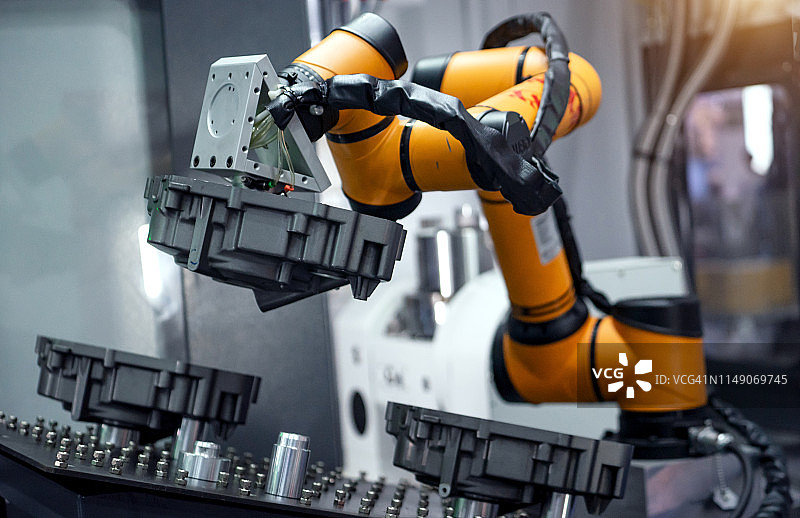 工业机器与工厂机械臂图片素材