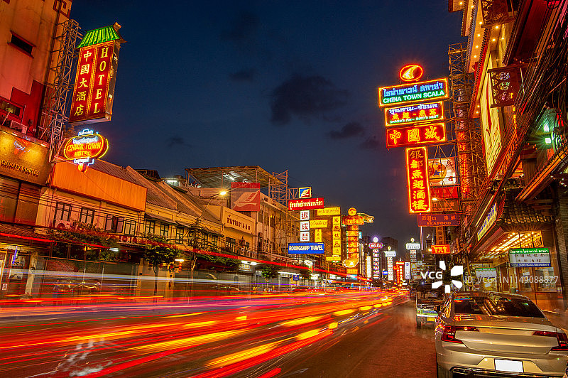 泰国曼谷唐人街耀华力路街景图片素材