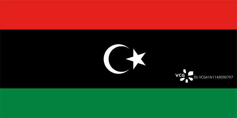 利比亚国旗矢量图图片素材