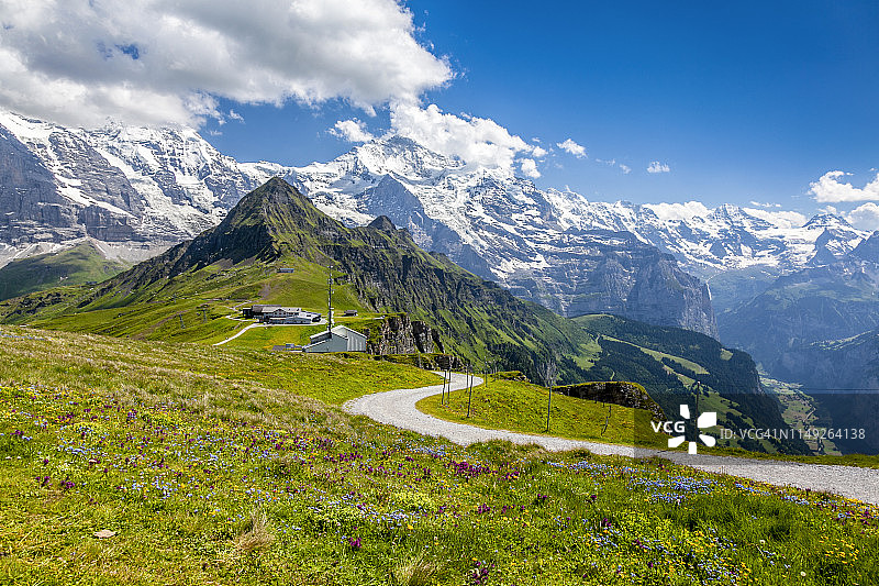 Männlichen小径图片素材