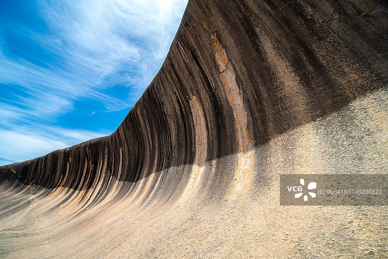 澳大利亚西澳大利亚海顿附近的波浪岩石图片素材