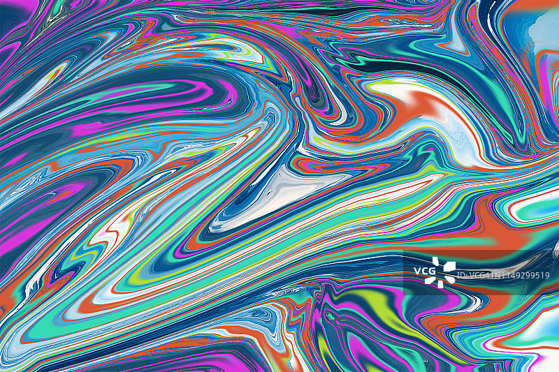 色彩斑斓的精神药物融化效果图片素材