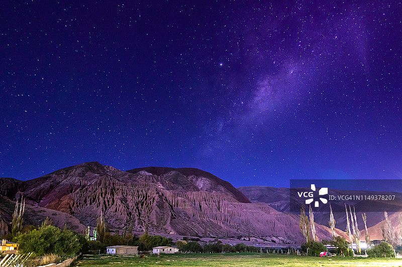 阿根廷胡胡伊省普尔马马卡的星夜图片素材