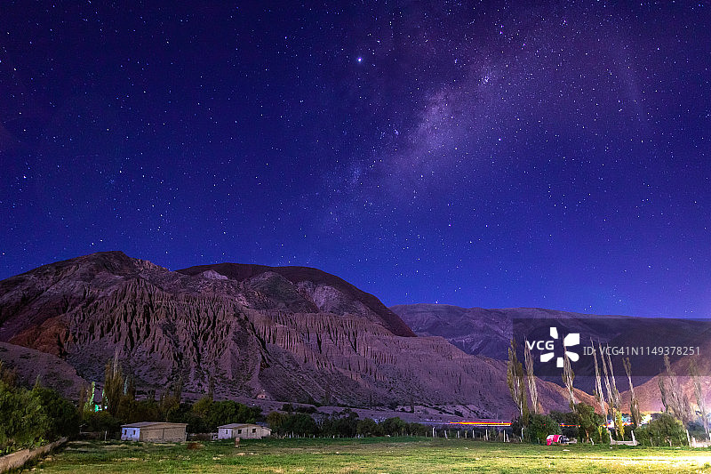 阿根廷胡胡伊省普尔马马卡的星夜图片素材
