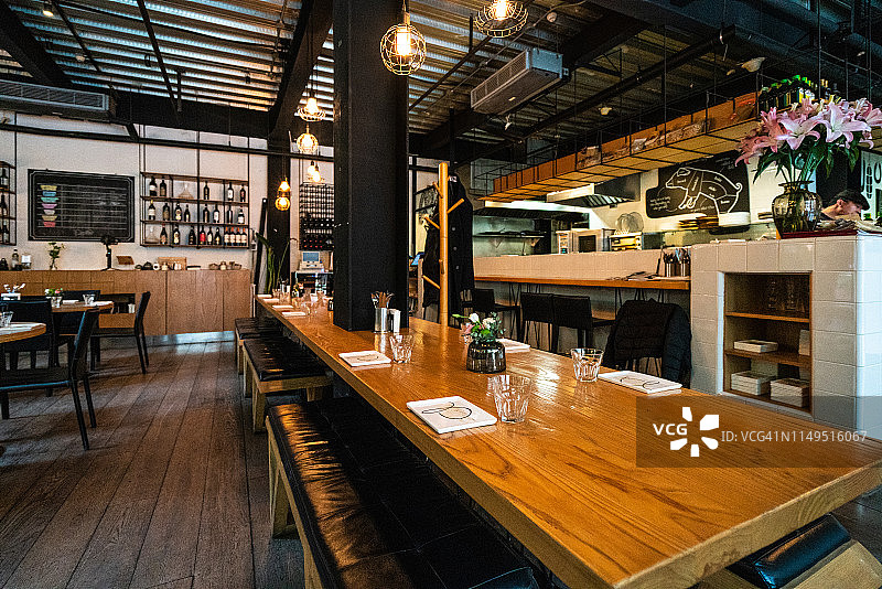 上海现代餐厅图片素材