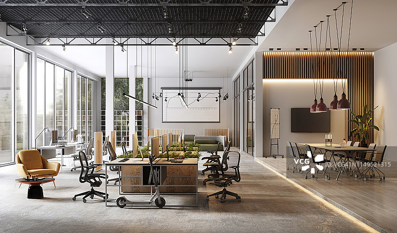 大型现代办公室内部图片素材