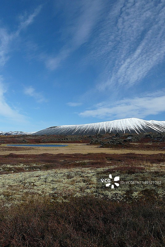 米湖Hverfjall火山图片素材