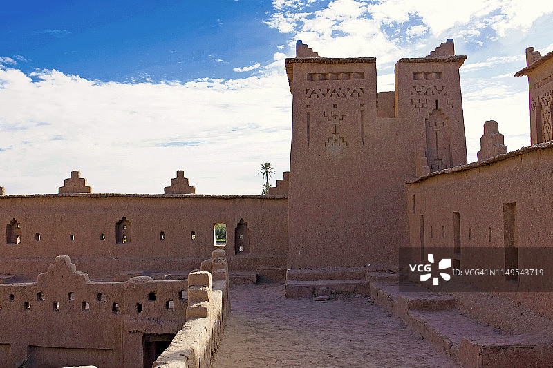 摩洛哥斯库拉的阿马希迪尔 Kasbah 露台图片素材